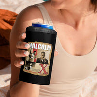 Malcolm X Quote 4 in 1 Can Cooler Tumbler Nobody Can Give You Freedom Take It - Wonder Print Shop