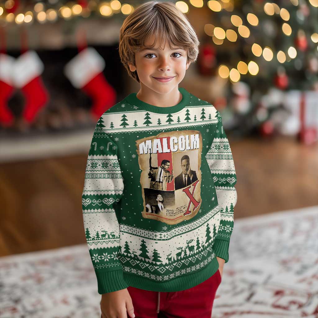 Malcolm X Quote Ugly Christmas Sweater Nobody Can Give You Freedom Take It - Wonder Print Shop
