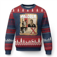 Malcolm X Quote Ugly Christmas Sweater Nobody Can Give You Freedom Take It - Wonder Print Shop