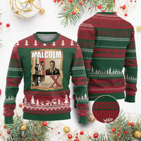 Malcolm X Quote Ugly Christmas Sweater Nobody Can Give You Freedom Take It - Wonder Print Shop