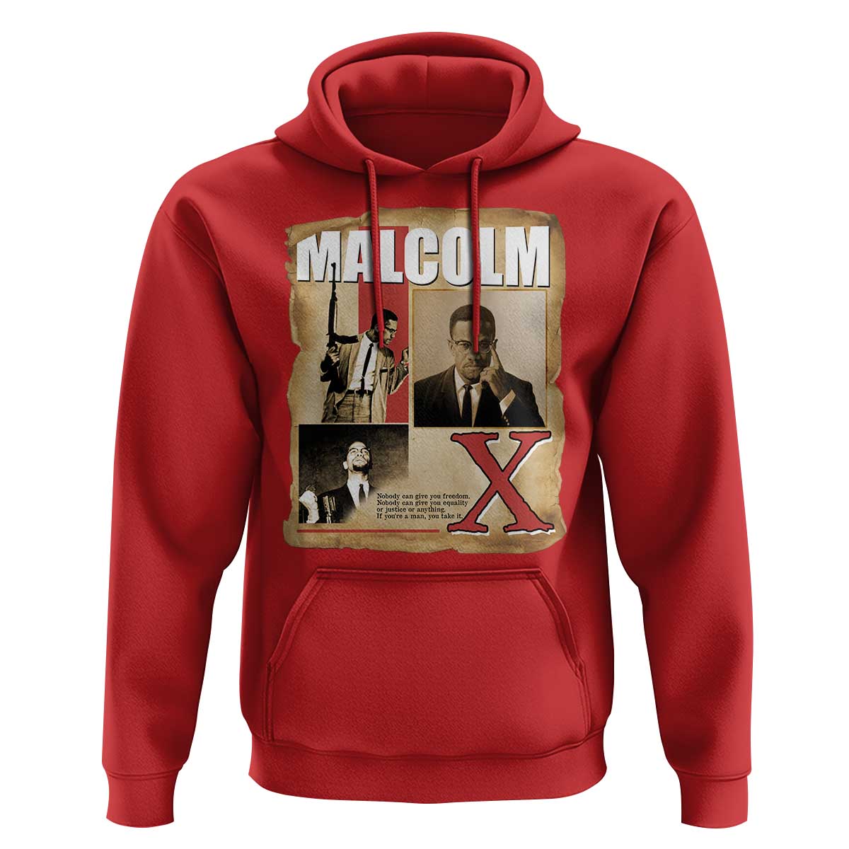 Malcolm X Quote Hoodie Nobody Can Give You Freedom Take It - Wonder Print Shop