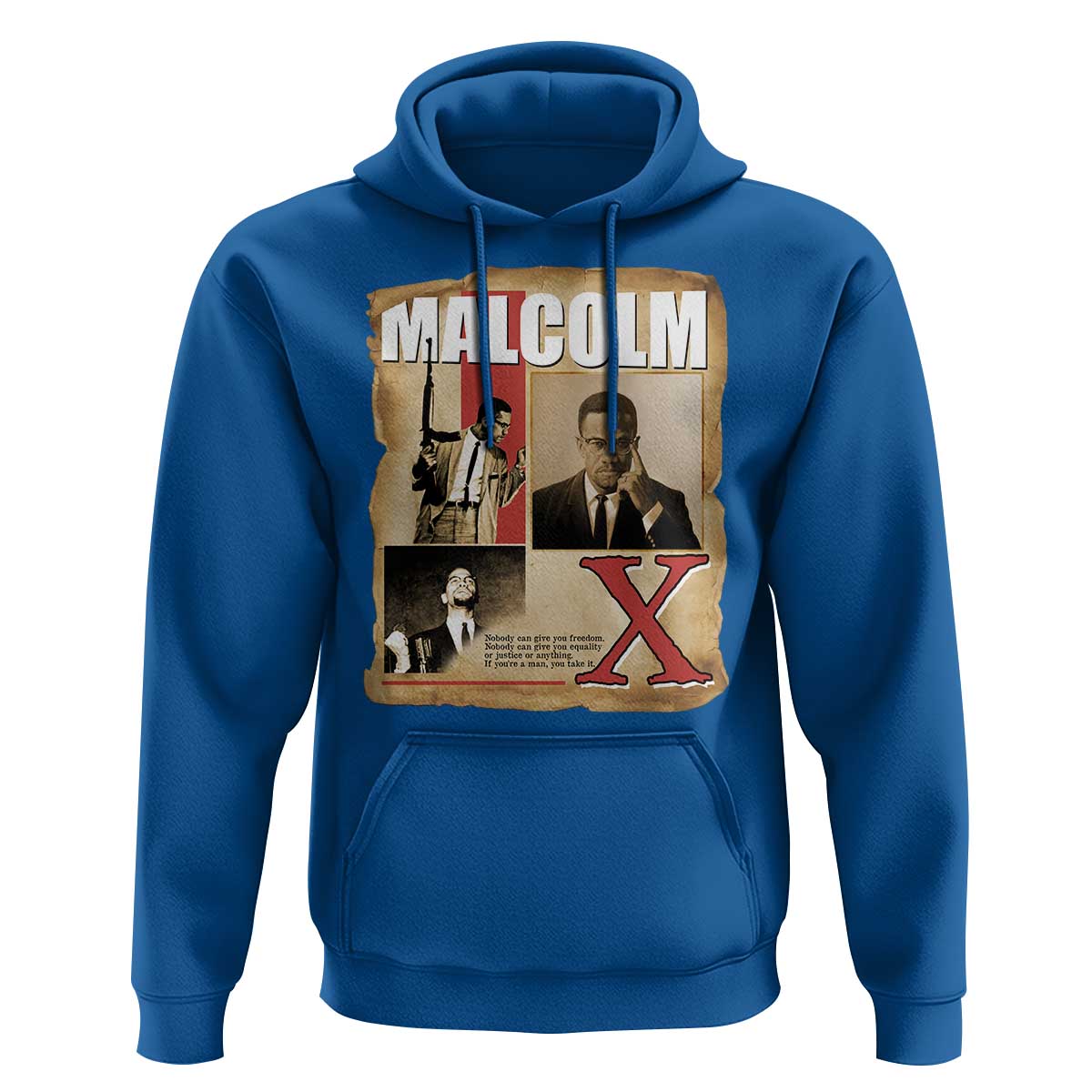 Malcolm X Quote Hoodie Nobody Can Give You Freedom Take It - Wonder Print Shop