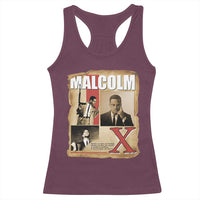 Malcolm X Quote Racerback Tank Top Nobody Can Give You Freedom Take It - Wonder Print Shop