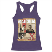 Malcolm X Quote Racerback Tank Top Nobody Can Give You Freedom Take It - Wonder Print Shop