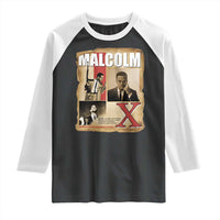 Malcolm X Quote Raglan Shirt Nobody Can Give You Freedom Take It - Wonder Print Shop