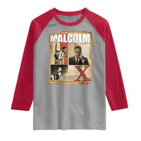Malcolm X Quote Raglan Shirt Nobody Can Give You Freedom Take It - Wonder Print Shop