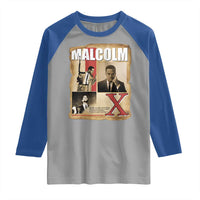 Malcolm X Quote Raglan Shirt Nobody Can Give You Freedom Take It - Wonder Print Shop