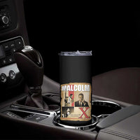 Malcolm X Quote Skinny Tumbler Nobody Can Give You Freedom Take It - Wonder Print Shop