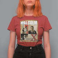 Malcolm X Quote T Shirt For Women Nobody Can Give You Freedom Take It - Wonder Print Shop