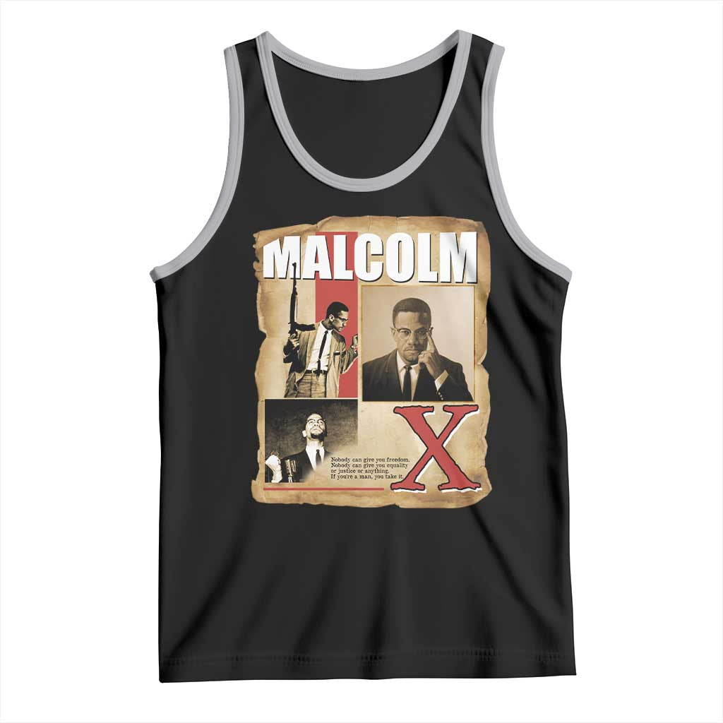 Malcolm X Quote Tank Top Nobody Can Give You Freedom Take It - Wonder Print Shop