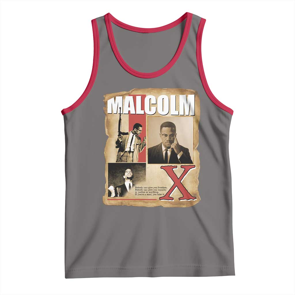 Malcolm X Quote Tank Top Nobody Can Give You Freedom Take It - Wonder Print Shop