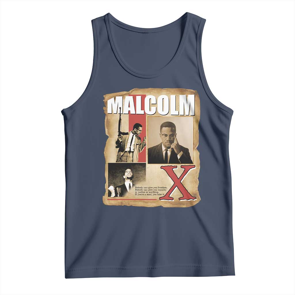 Malcolm X Quote Tank Top Nobody Can Give You Freedom Take It - Wonder Print Shop