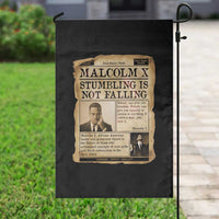 Malcolm X Garden Flag Stumbling Is Not Falling Civil Rights Leader TS12