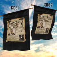 Malcolm X Garden Flag Stumbling Is Not Falling Civil Rights Leader TS12