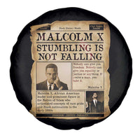 Malcolm X Spare Tire Cover Stumbling Is Not Falling Civil Rights Leader TS12