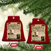 Malcolm X Ceramic Ornament Stumbling Is Not Falling Civil Rights Leader TS12
