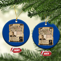 Malcolm X Ceramic Ornament Stumbling Is Not Falling Civil Rights Leader TS12