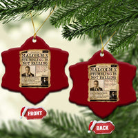 Malcolm X Ceramic Ornament Stumbling Is Not Falling Civil Rights Leader TS12