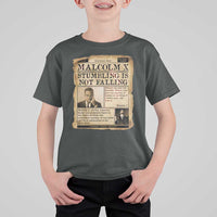 Malcolm X T Shirt For Kid Stumbling Is Not Falling Civil Rights Leader TS12