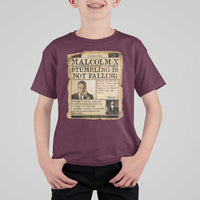 Malcolm X T Shirt For Kid Stumbling Is Not Falling Civil Rights Leader TS12