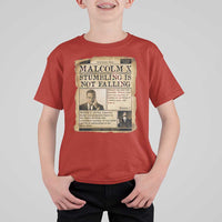 Malcolm X T Shirt For Kid Stumbling Is Not Falling Civil Rights Leader TS12