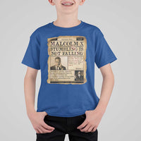 Malcolm X T Shirt For Kid Stumbling Is Not Falling Civil Rights Leader TS12