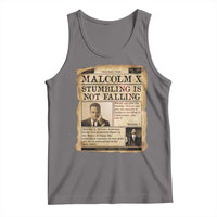 Malcolm X Tank Top Stumbling Is Not Falling Civil Rights Leader TS12