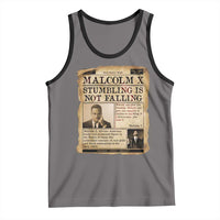 Malcolm X Tank Top Stumbling Is Not Falling Civil Rights Leader TS12