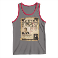 Malcolm X Tank Top Stumbling Is Not Falling Civil Rights Leader TS12