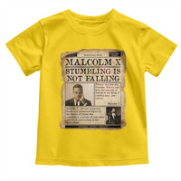 Malcolm X Toddler T Shirt Stumbling Is Not Falling Civil Rights Leader TS12