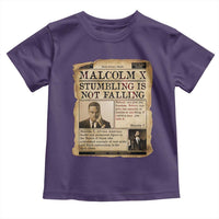 Malcolm X Toddler T Shirt Stumbling Is Not Falling Civil Rights Leader TS12