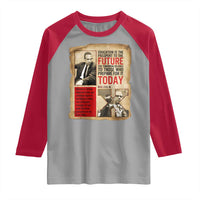 Education Is The Passport To The Future Malcolm X Wisdom Raglan Shirt - Wonder Print Shop