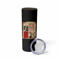 Education Is The Passport To The Future Malcolm X Wisdom Skinny Tumbler - Wonder Print Shop