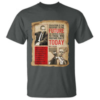 Education Is The Passport To The Future Malcolm X Wisdom T Shirt - Wonder Print Shop