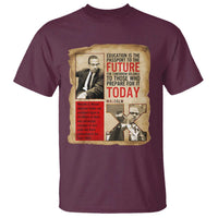 Education Is The Passport To The Future Malcolm X Wisdom T Shirt - Wonder Print Shop