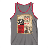 Education Is The Passport To The Future Malcolm X Wisdom Tank Top - Wonder Print Shop