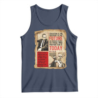 Education Is The Passport To The Future Malcolm X Wisdom Tank Top - Wonder Print Shop