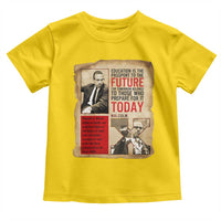 Education Is The Passport To The Future Malcolm X Wisdom Toddler T Shirt - Wonder Print Shop