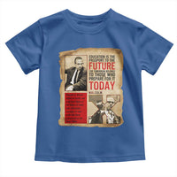 Education Is The Passport To The Future Malcolm X Wisdom Toddler T Shirt - Wonder Print Shop