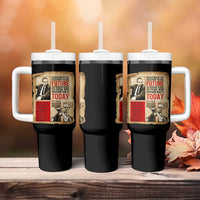 Education Is The Passport To The Future Malcolm X Wisdom Tumbler With Handle - Wonder Print Shop
