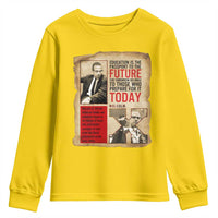 Education Is The Passport To The Future Malcolm X Wisdom Youth Sweatshirt - Wonder Print Shop