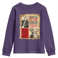 Education Is The Passport To The Future Malcolm X Wisdom Youth Sweatshirt - Wonder Print Shop