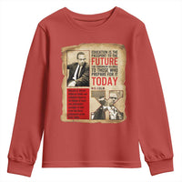 Education Is The Passport To The Future Malcolm X Wisdom Youth Sweatshirt - Wonder Print Shop