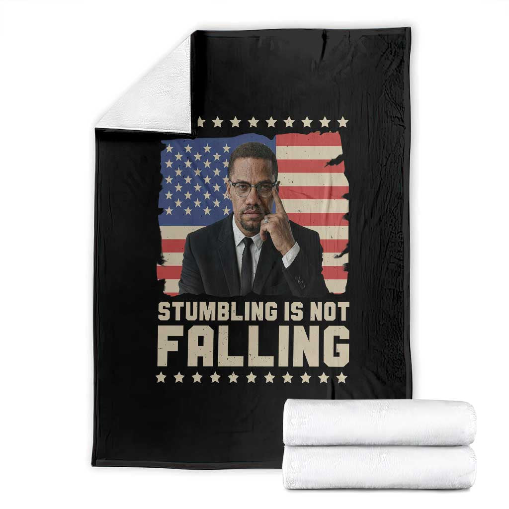 African American Pride Gift Throw Blanket Malcolm X TS12