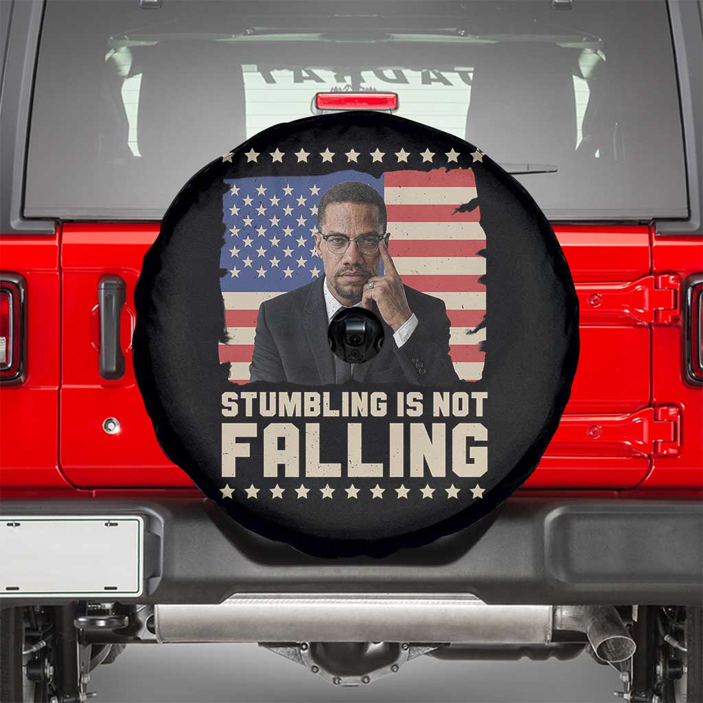 African American Pride Gift Spare Tire Cover Malcolm X TS12