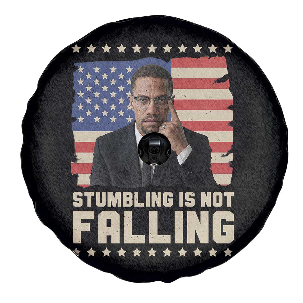 African American Pride Gift Spare Tire Cover Malcolm X TS12
