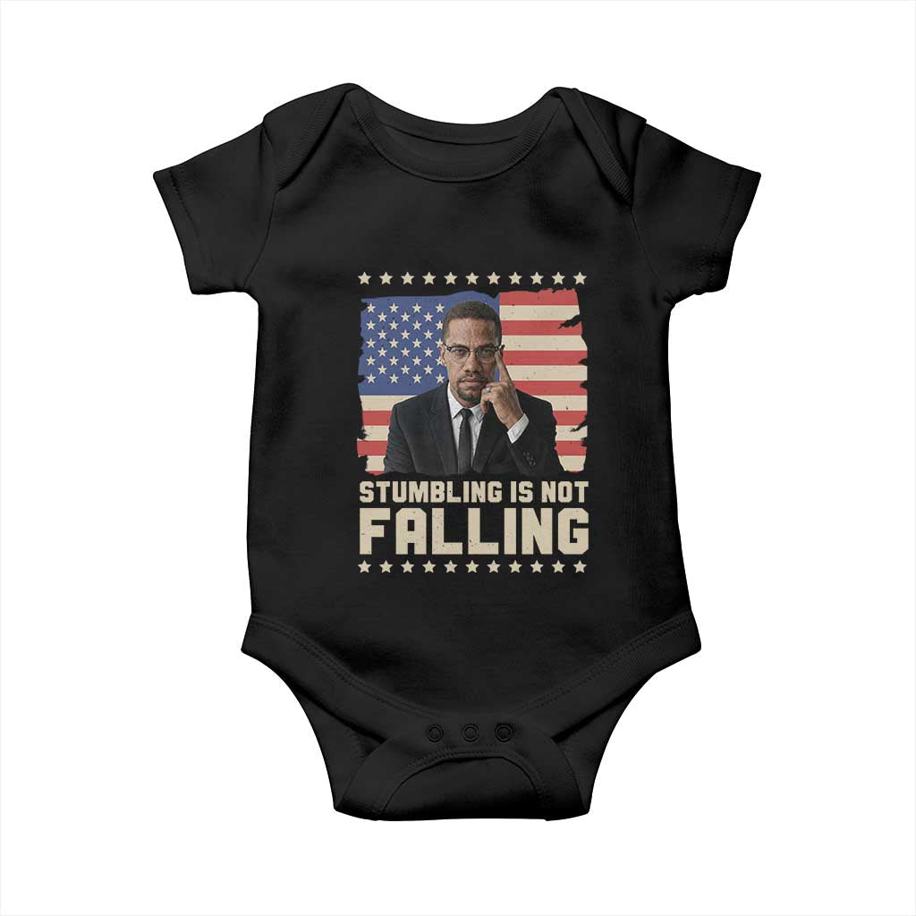 African American Pride Gift Baby Onesie Malcolm X TS12