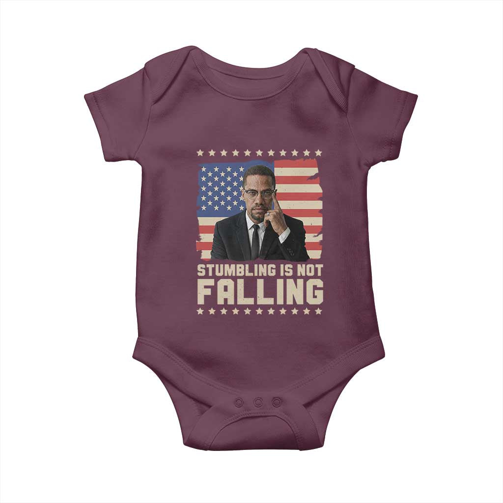 African American Pride Gift Baby Onesie Malcolm X TS12