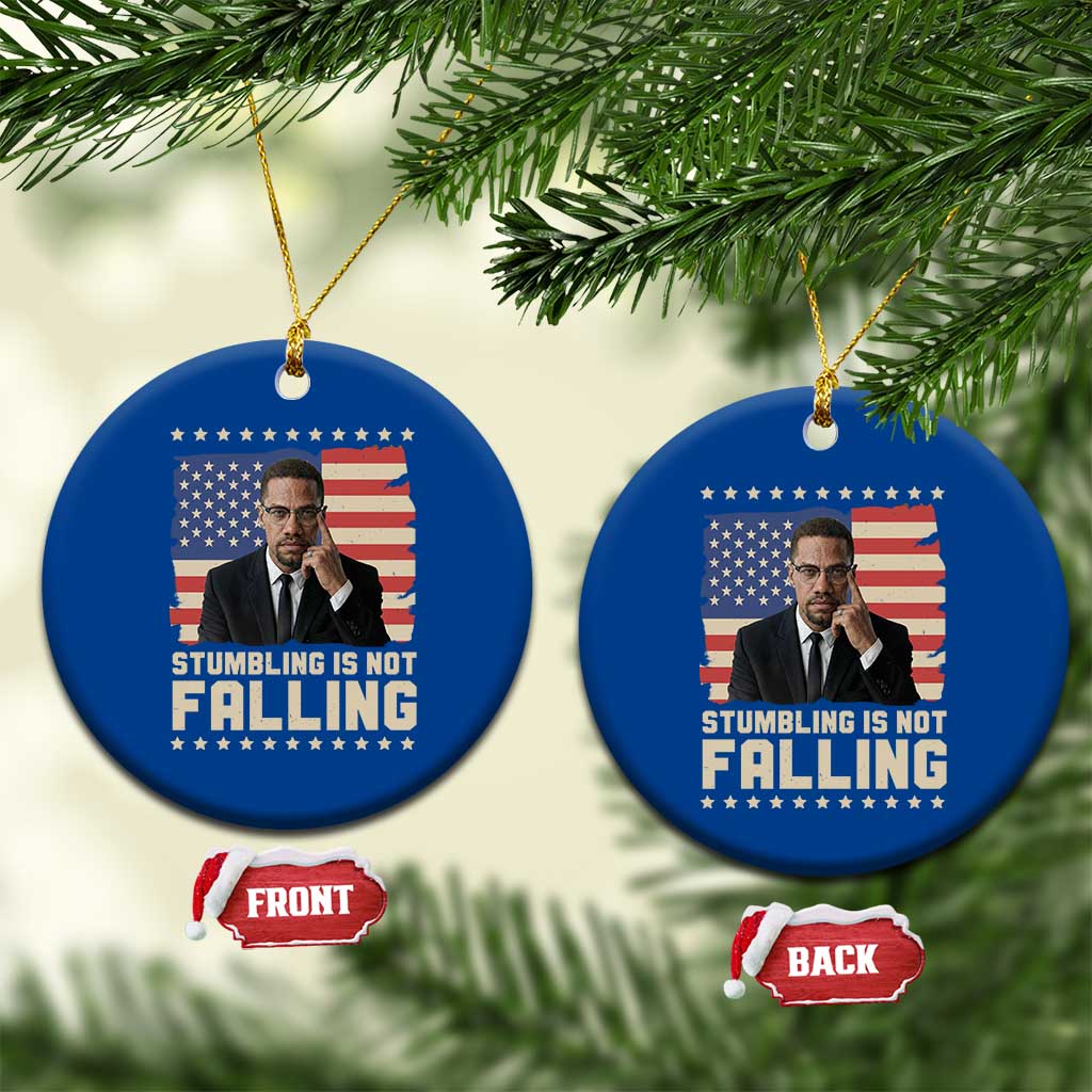 African American Pride Gift Ceramic Ornament Malcolm X TS12