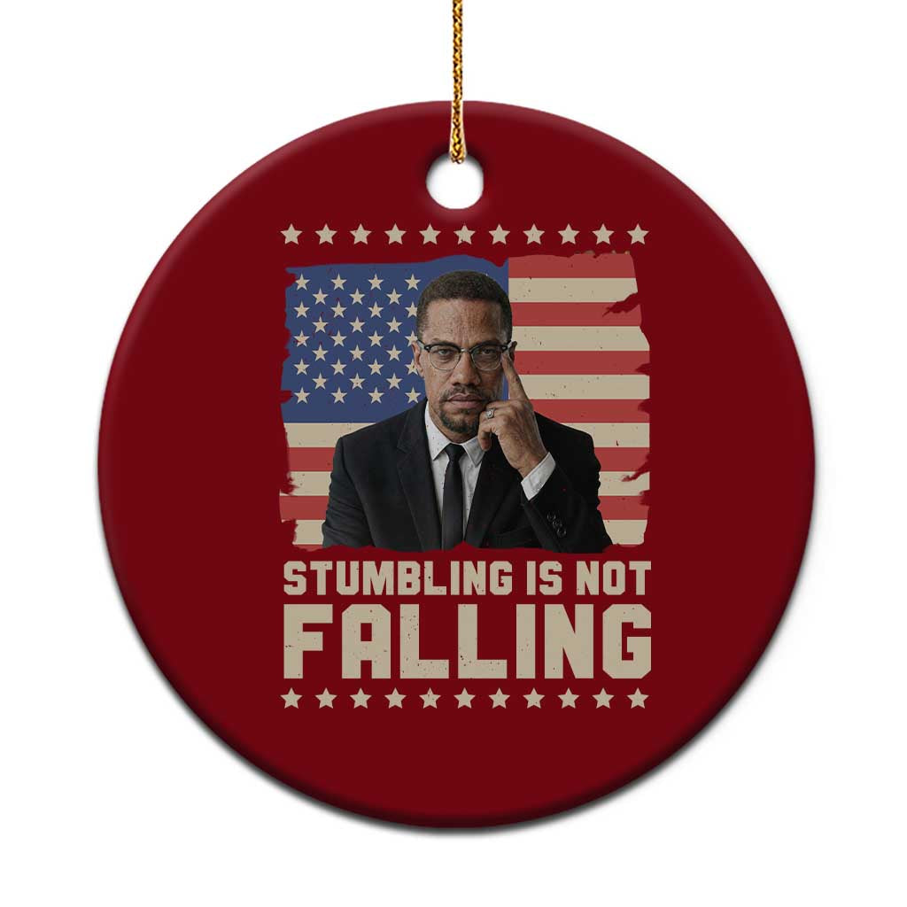 African American Pride Gift Ceramic Ornament Malcolm X TS12